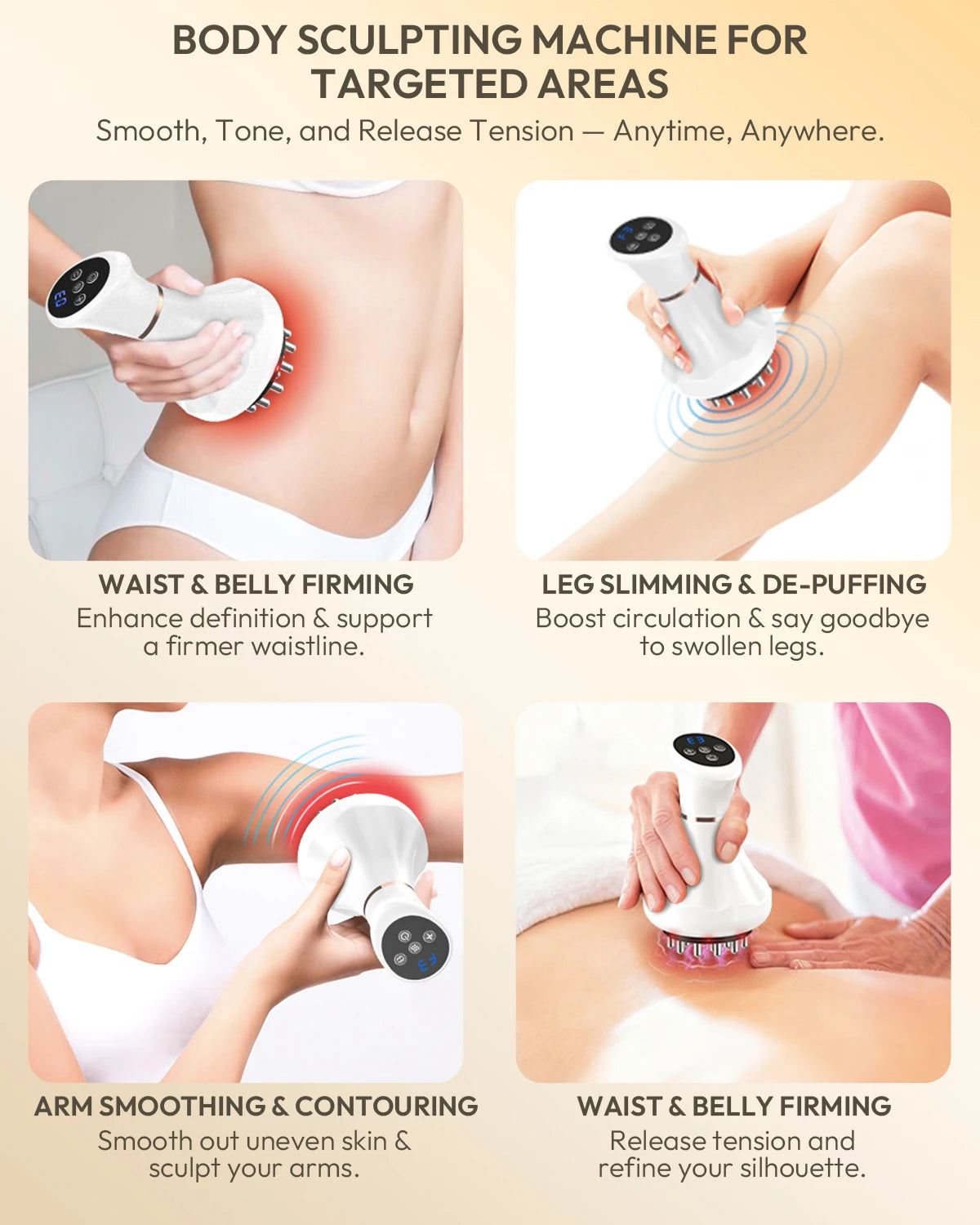 Lymphatic Drainage Massager with Heat and Pulse