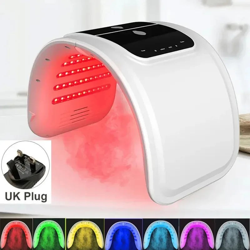 7-Color PDT LED Face Mask with Spray, 10W