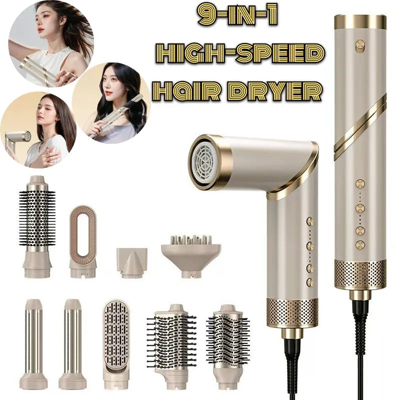 9-in-1 Hair Dryer and Hot Comb Set