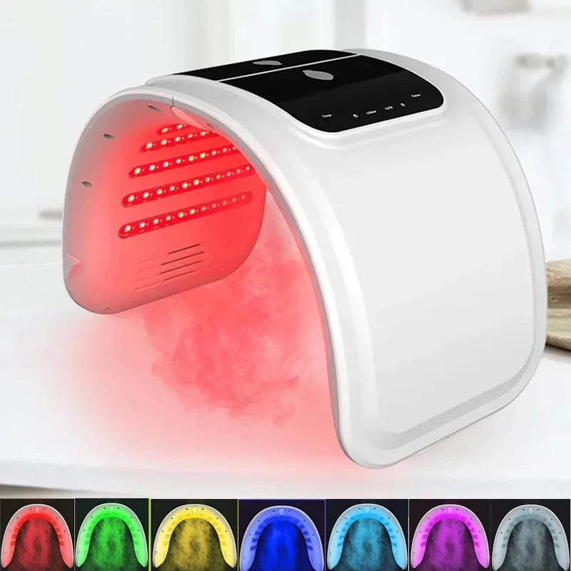 7-Color PDT LED Face Mask with Spray, 10W