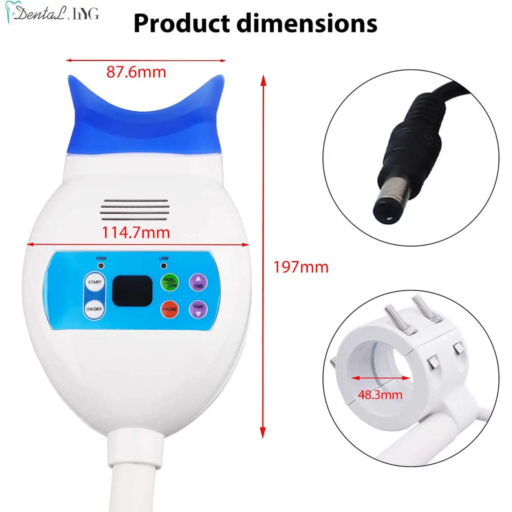 Pillar Blue LED Teeth Whitening Lamp, 8 Tubes