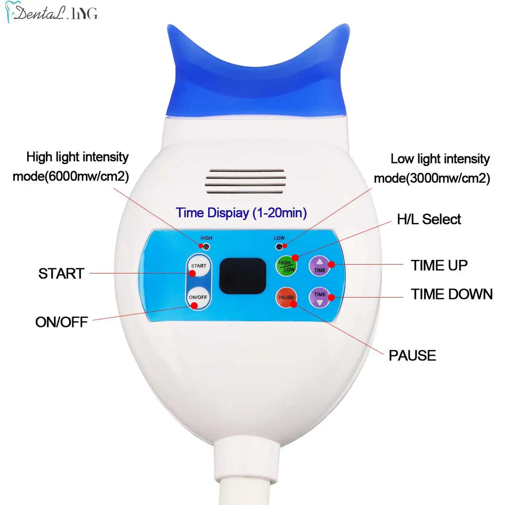 Pillar Blue LED Teeth Whitening Lamp, 8 Tubes