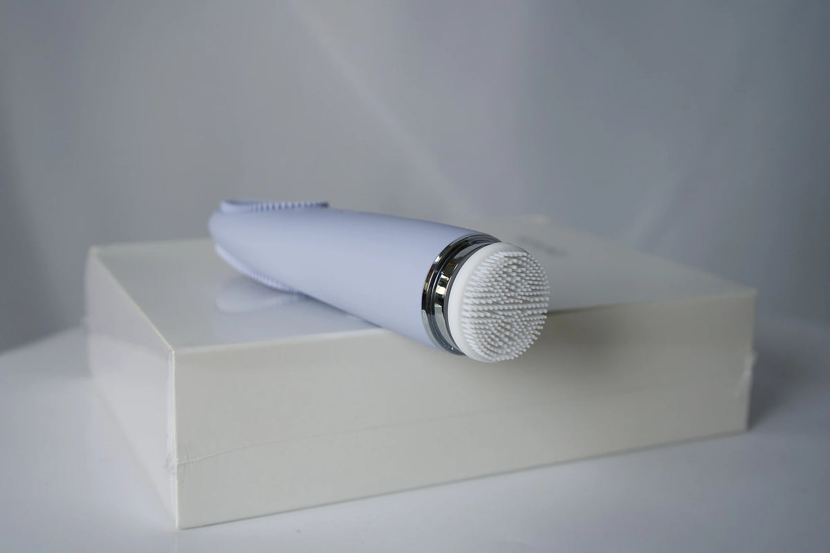 Heated Silicone Facial Cleansing Brush, 4-in-1