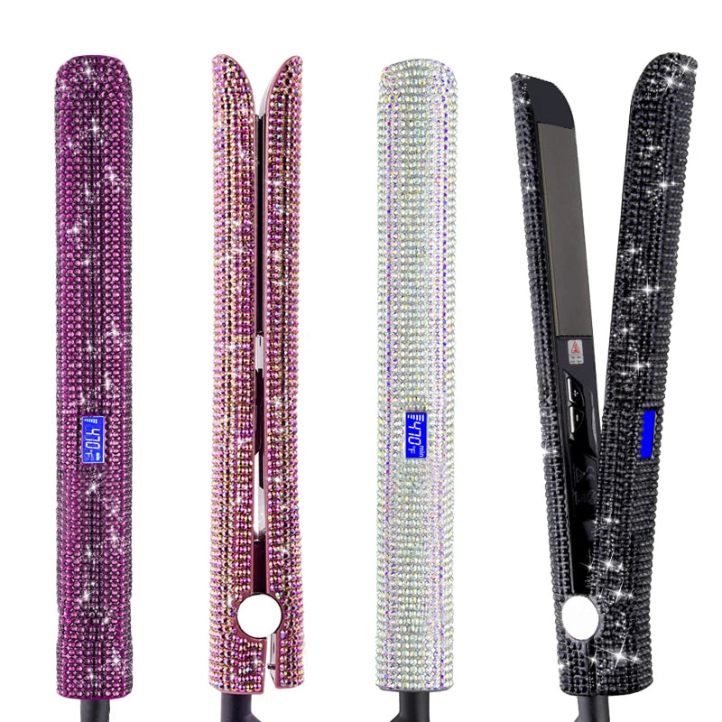 Rhinestone Flat Iron, 470°F LCD