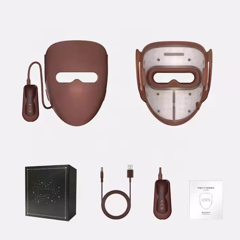 4-Color LED Face Mask, 320 Beads, 660/850 nm
