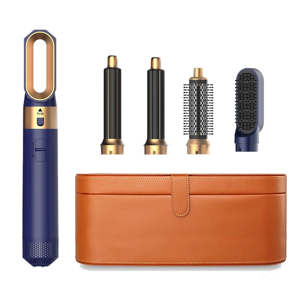 5-in-1 Ionic Hair Dryer Hot Comb Set, 1000W