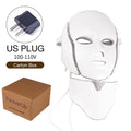 Wired 7-Color LED Face and Neck Mask, 110V