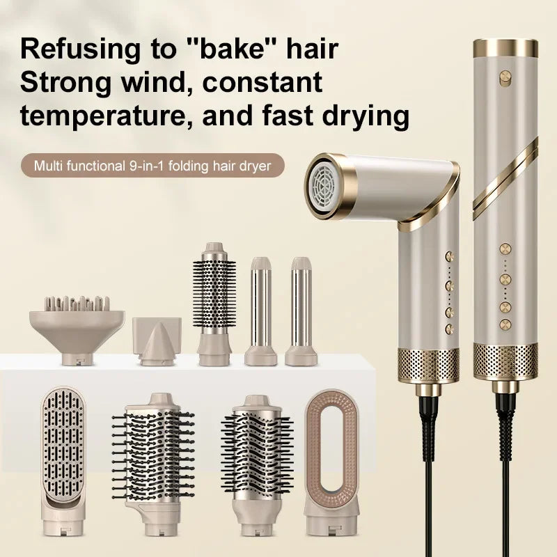 9-in-1 Hair Dryer and Hot Comb Set