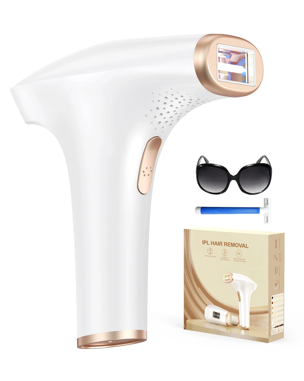 3-in-1 IPL Hair Removal, 5 cm² Window, 9 Levels