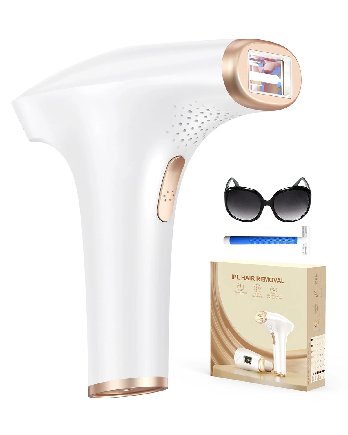 3-in-1 IPL Hair Removal, 5 cm² Window, 9 Levels