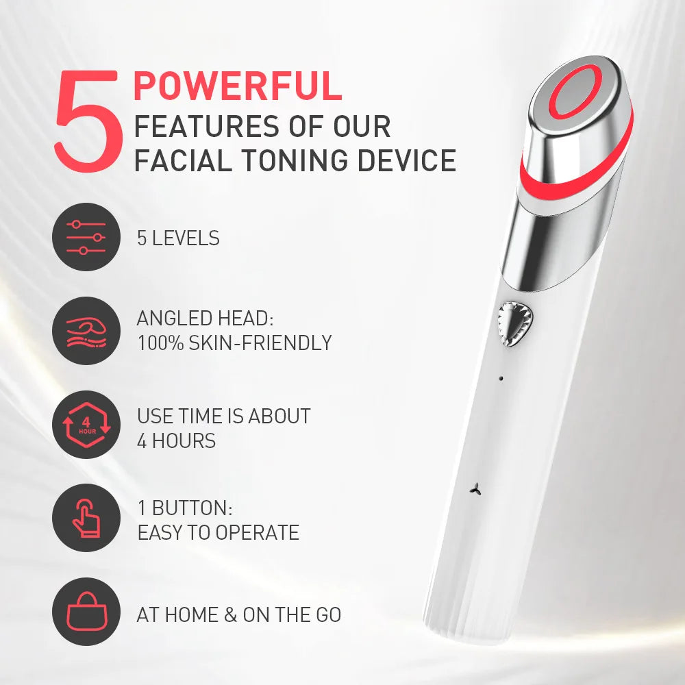 4-in-1 Microcurrent Facial Booster, 660 nm