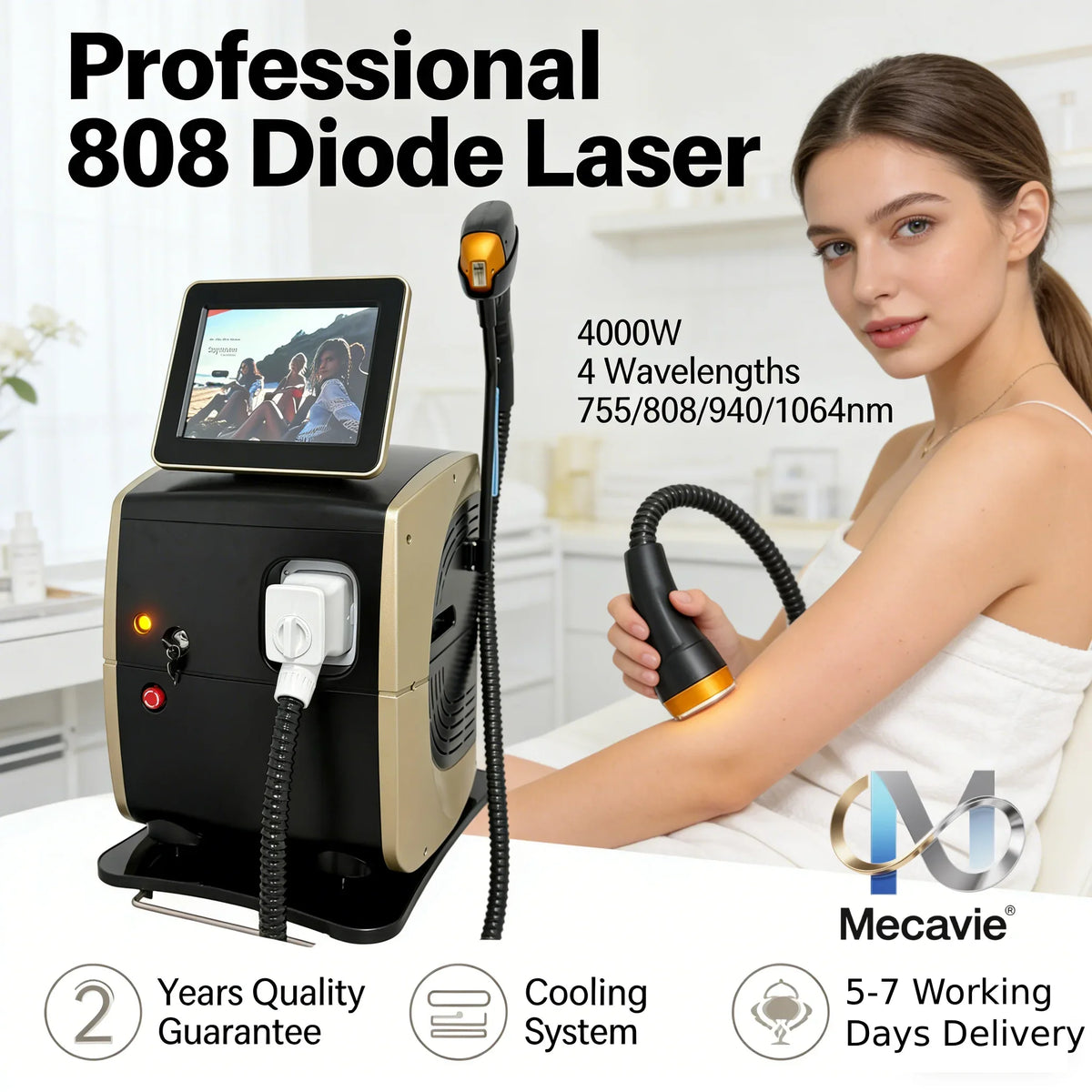 4-Wave Ice Diode Laser, 6000W, 755–1064 nm