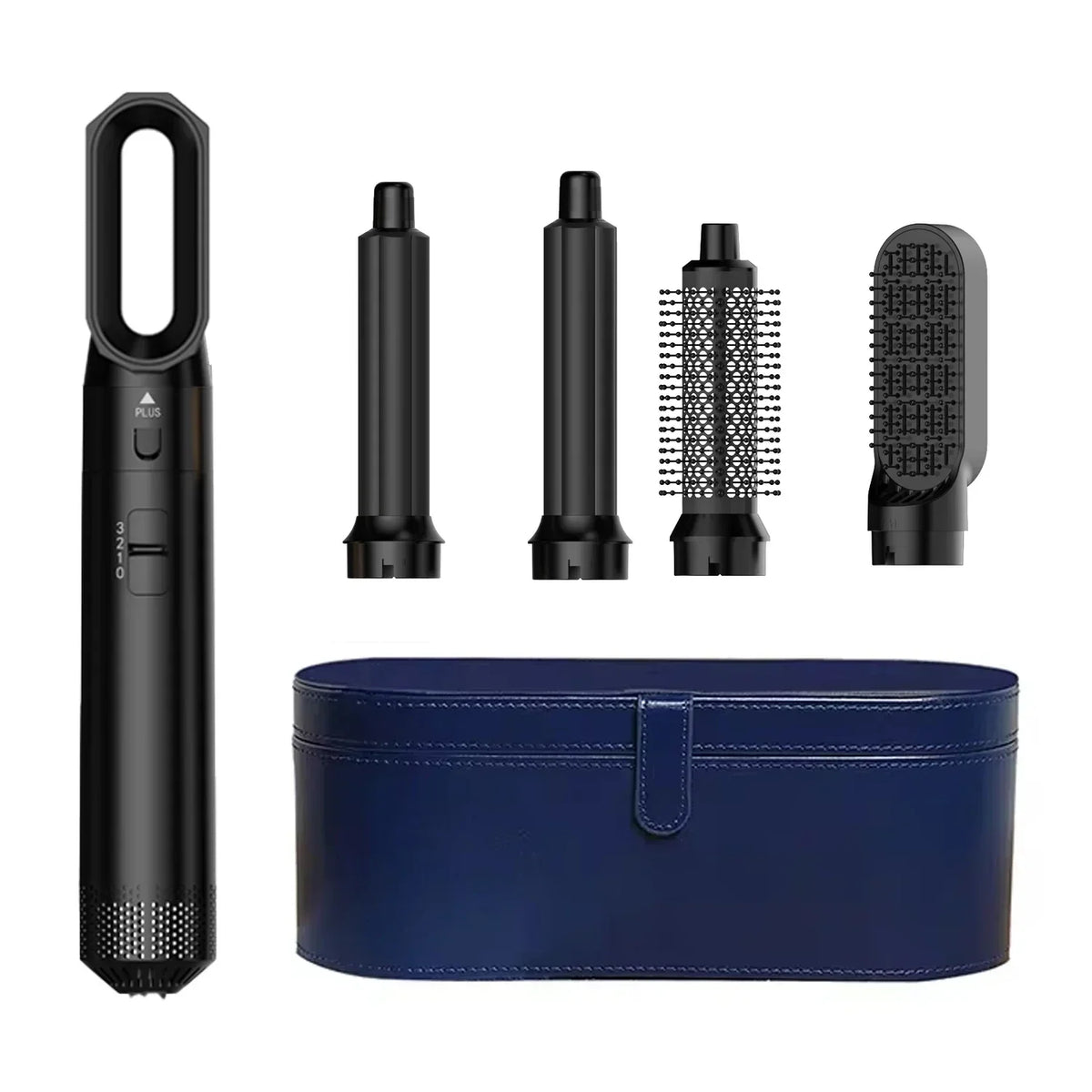 5-in-1 Ionic Hair Dryer Hot Comb Set, 1000W
