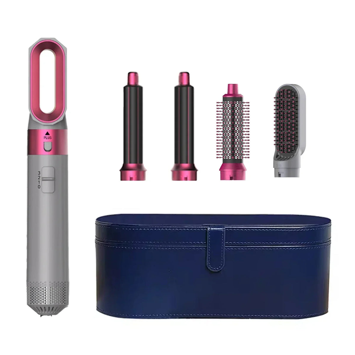 5-in-1 Ionic Hair Dryer Hot Comb Set, 1000W