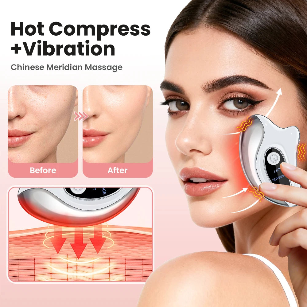 Heated Electric Gua Sha for Face, 45°C