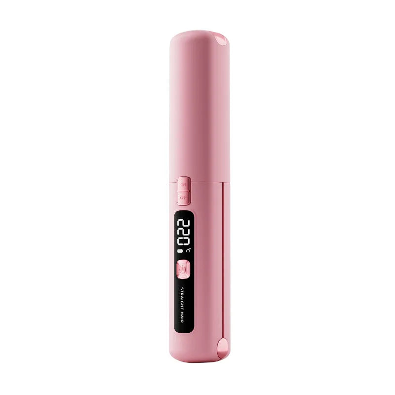 Cordless Mini Hair Straightener Curler, 4500 mAh
