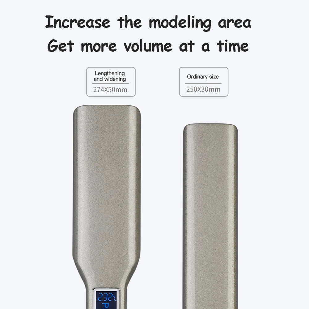 Touch-Screen Ceramic Flat Iron, 122–446°F