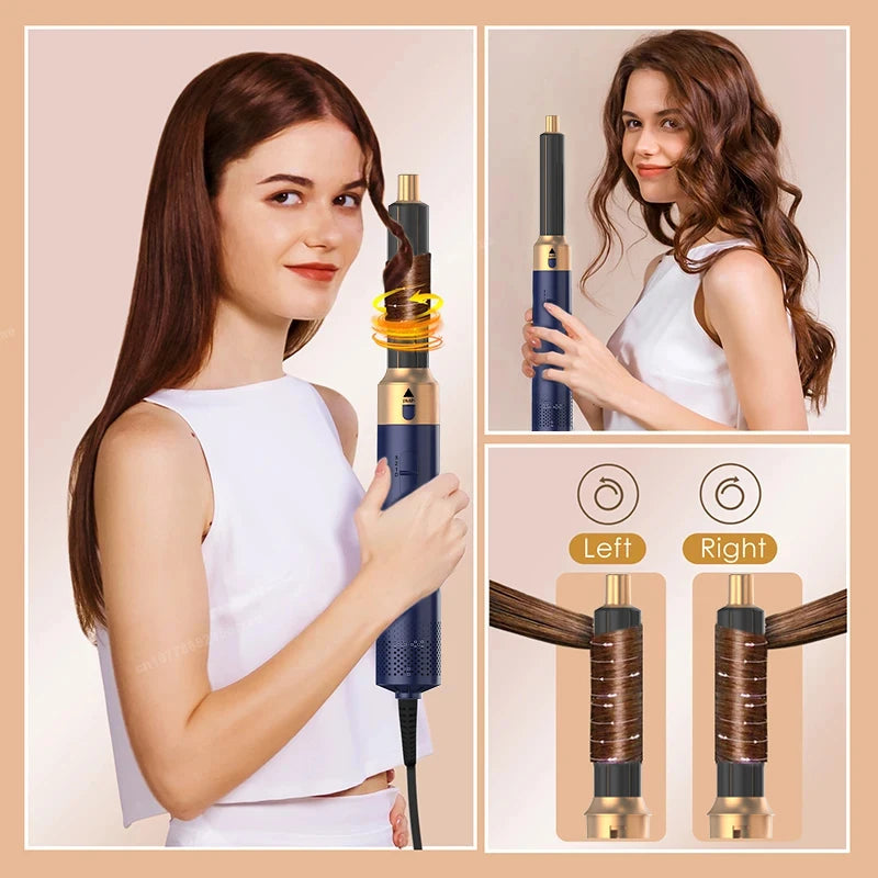 5-in-1 Ionic Hair Dryer Hot Comb Set, 1000W