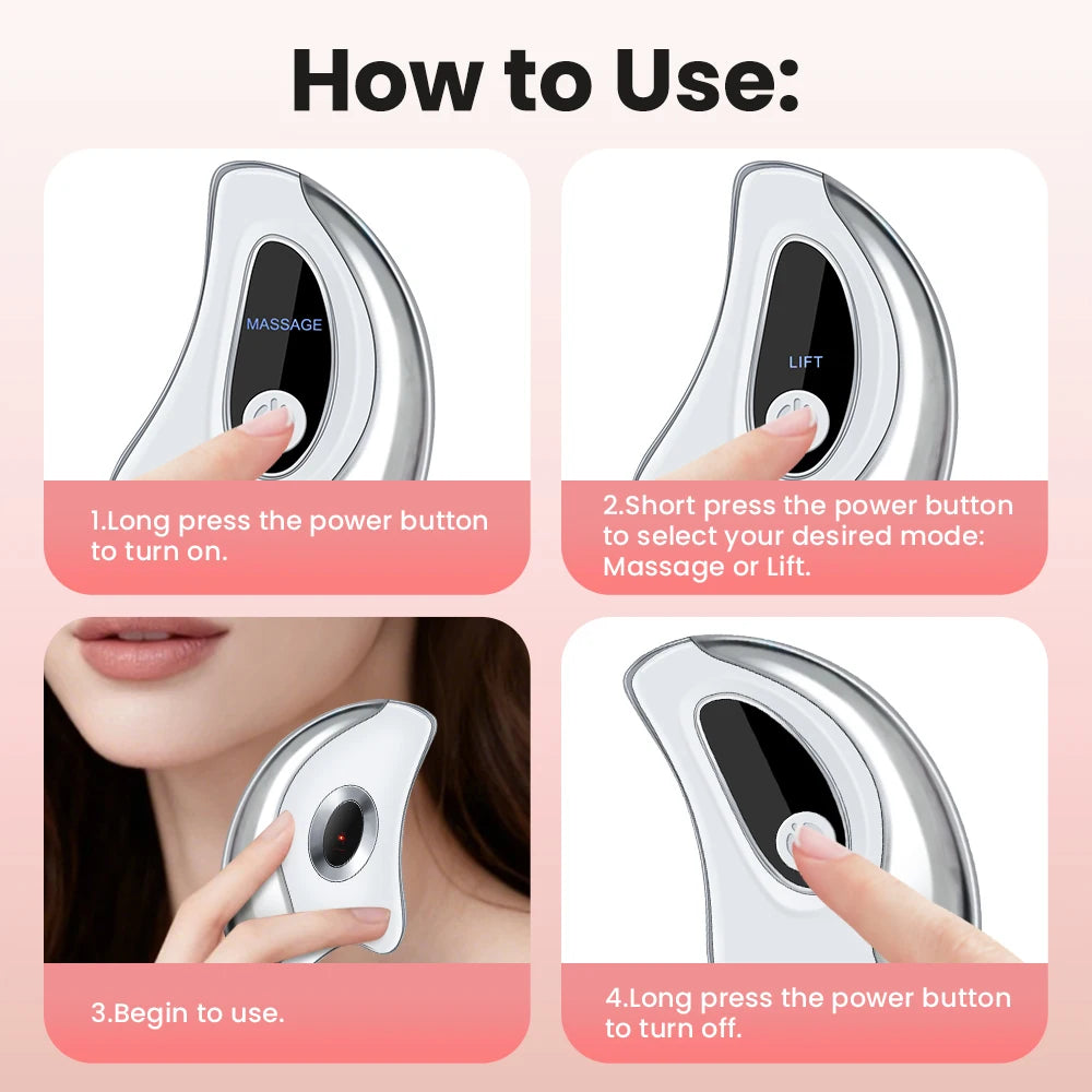 Heated Electric Gua Sha for Face, 45°C