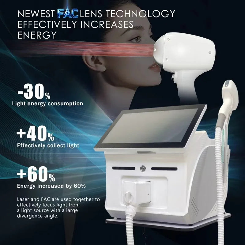 5000W 4-Wave Diode Laser Hair Removal, 755–1064 nm