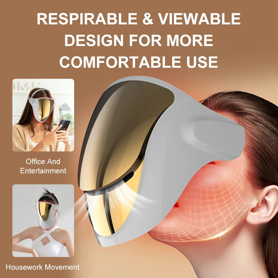 Respirable NIR LED Face and Neck Mask, 807 Lamps