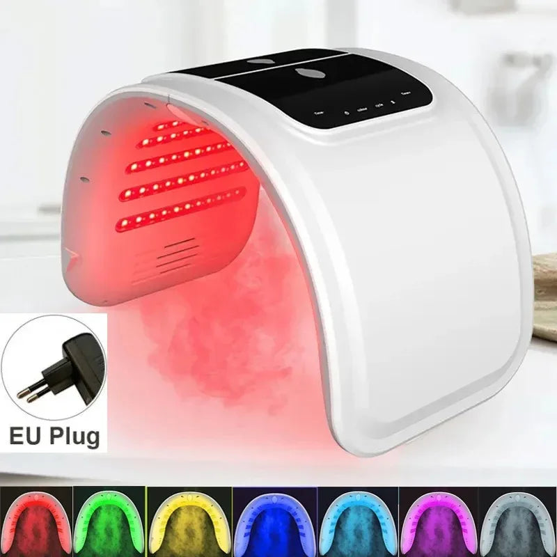 7-Color PDT LED Face Mask with Spray, 10W