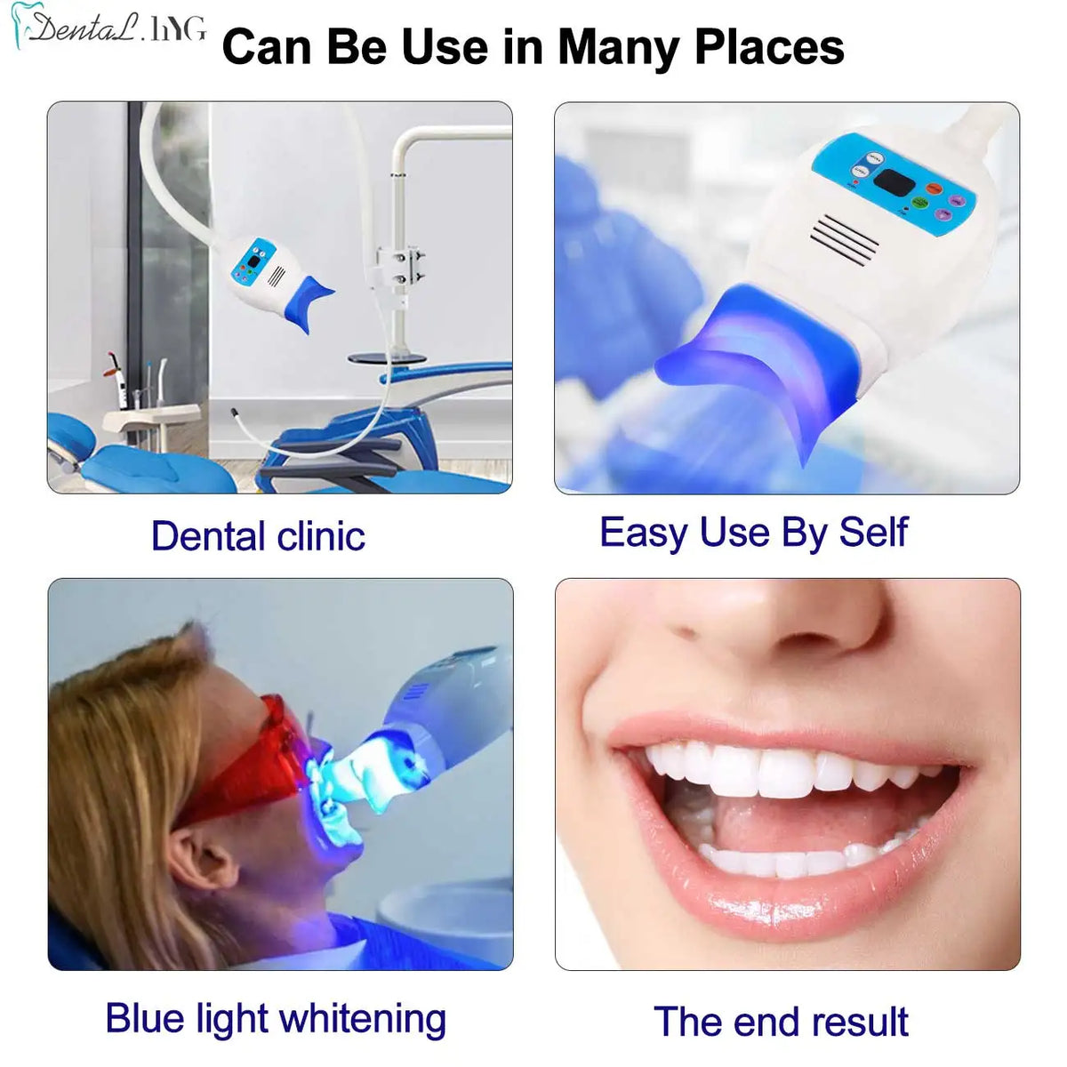 Pillar Blue LED Teeth Whitening Lamp, 8 Tubes