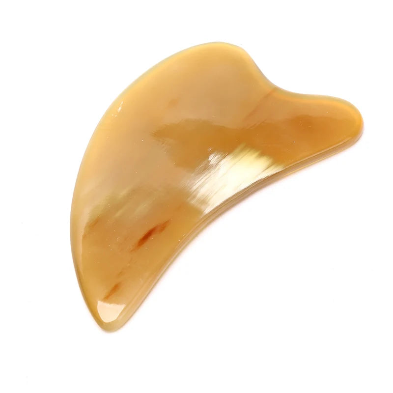 Ox Horn Gua Sha Board for Face, ~10×6 cm