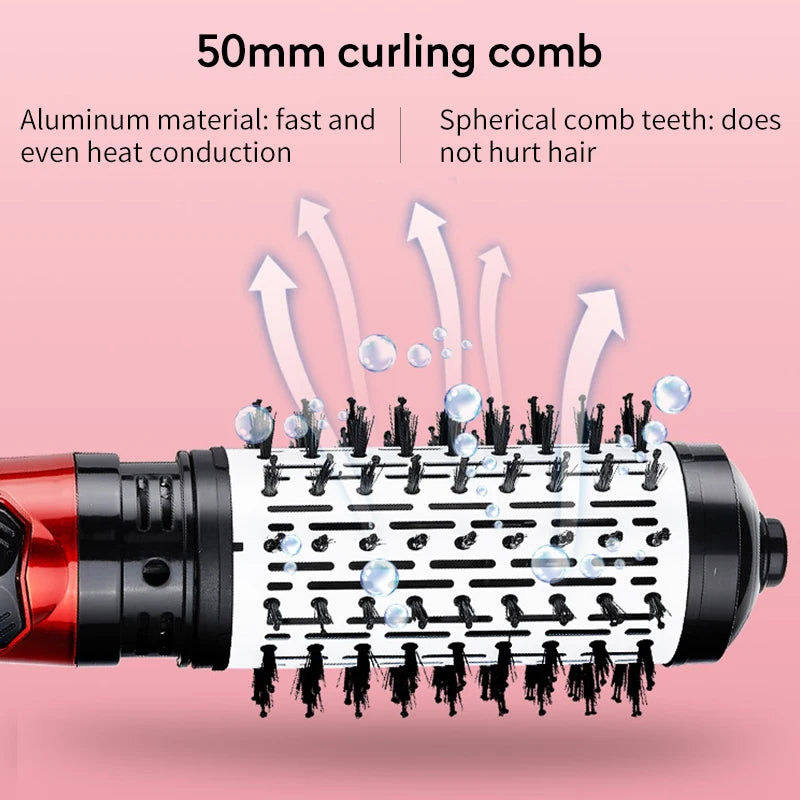 Hot Air Brush, 2 Heads, 360° Airflow, 1000W