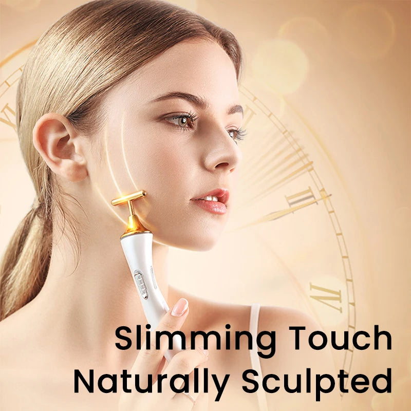 T-Shaped Vibrating Face Lift Roller