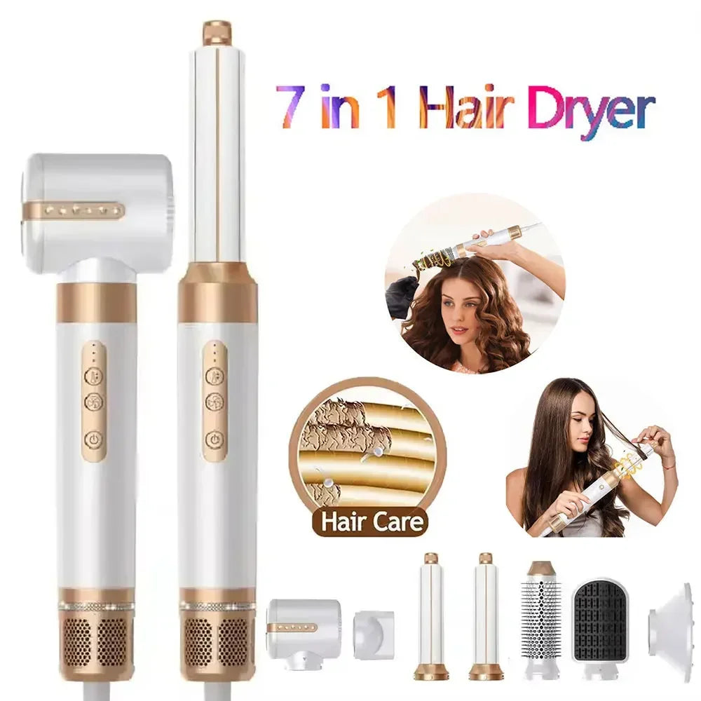 7-in-1 Brushless Hair Dryer Styler, 1200W