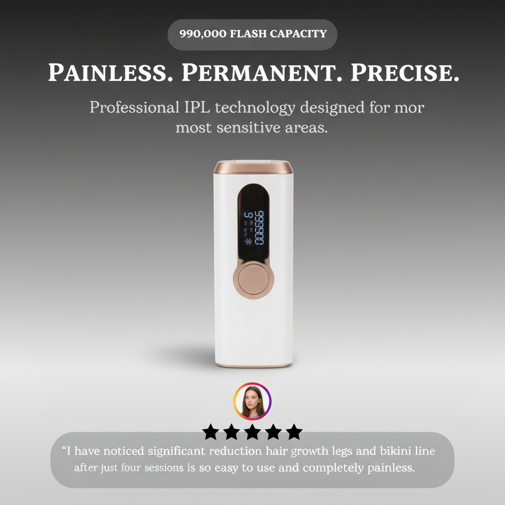 Venus Beauty At-Home IPL Hair Removal Device for bikini, face and full body.