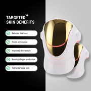 Flexible  Red Light Therapy Mask for Face & Neck, Wireless LED Light Therapy Face Mask for Women & Men, Anti-Aging Home Skin Care, Rechargeable