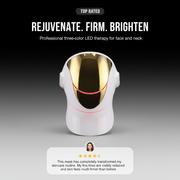 Flexible  Red Light Therapy Mask for Face & Neck, Wireless LED Light Therapy Face Mask for Women & Men, Anti-Aging Home Skin Care, Rechargeable