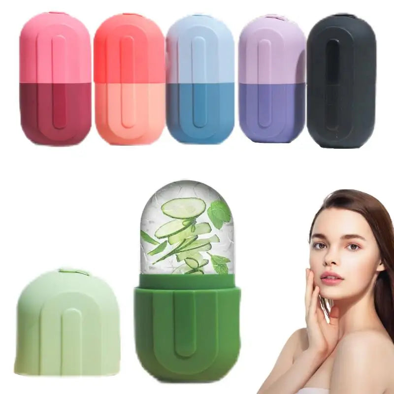 Silicone Ice Mold Facial Roller for Face and Eyes