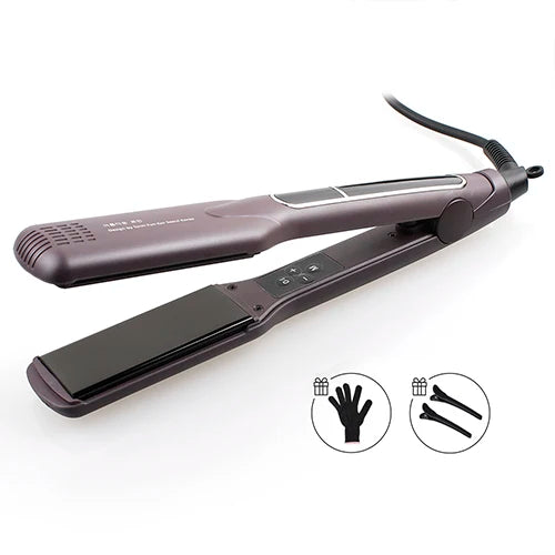 Wide-Plate Ceramic Flat Iron, 230°C MCH
