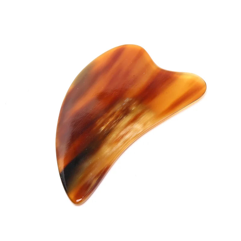 Ox Horn Gua Sha Board for Face, ~10×6 cm