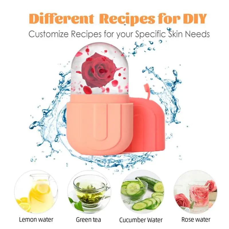 Silicone Ice Mold Facial Roller for Face and Eyes