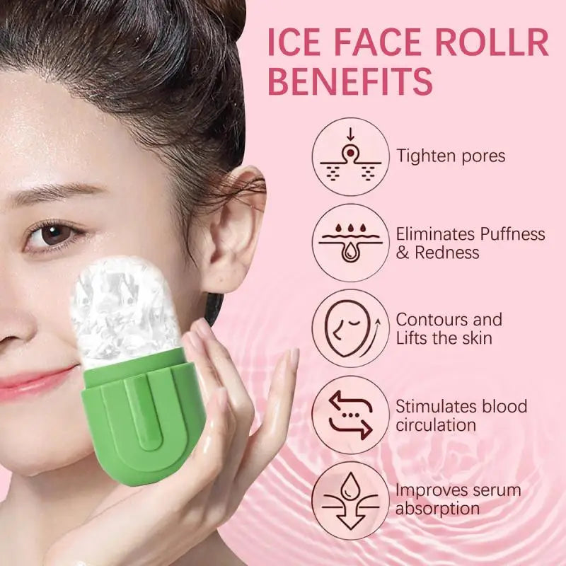 Silicone Ice Mold Facial Roller for Face and Eyes