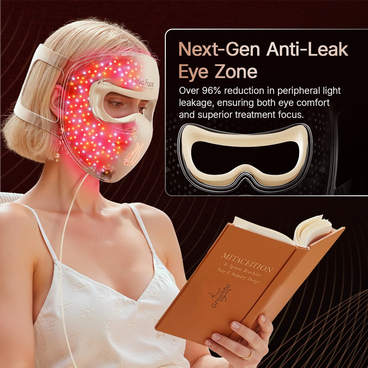 311 LED Silicone Face Mask, 4 Modes, 460–850 nm
