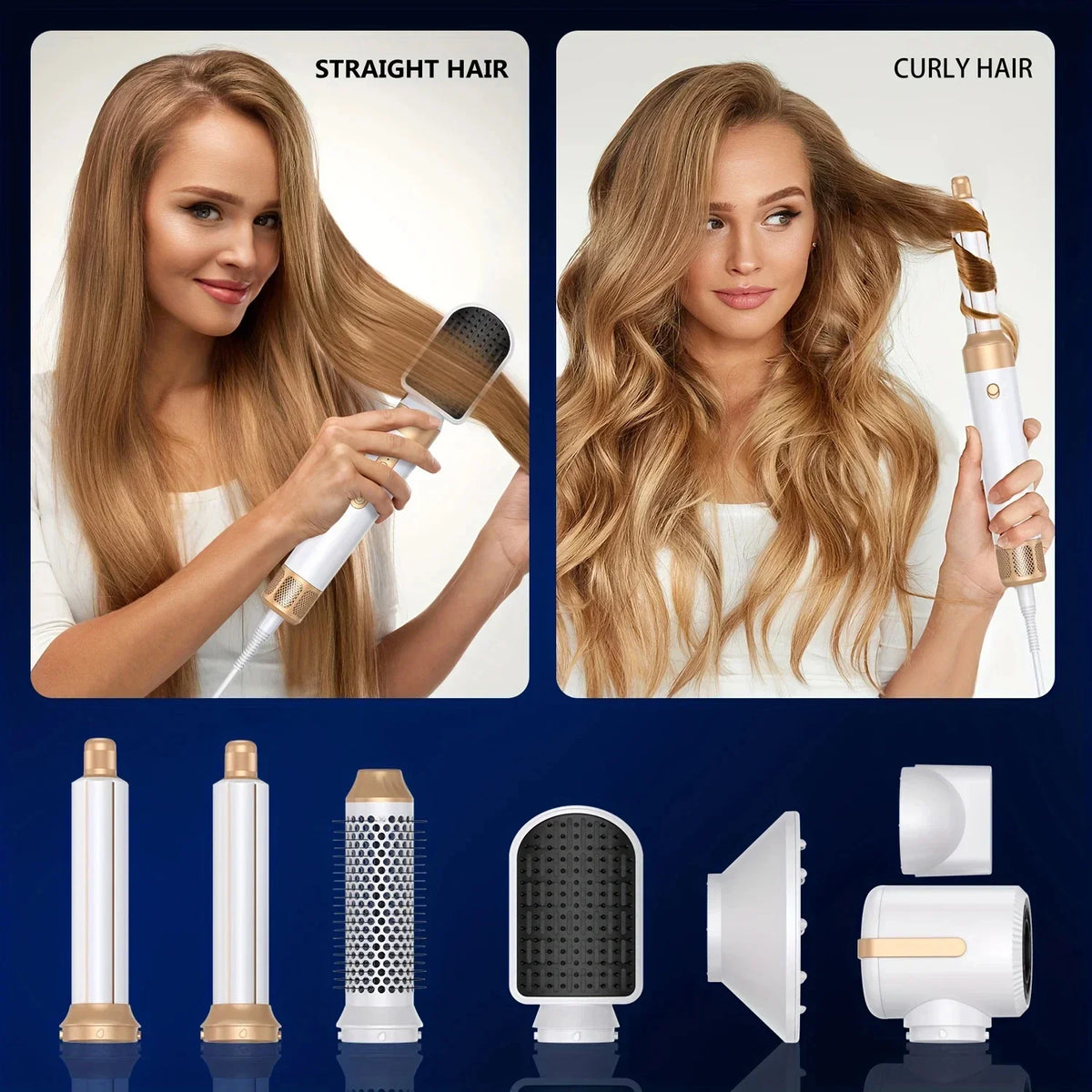 7-in-1 Brushless Hair Dryer Styler, 1200W