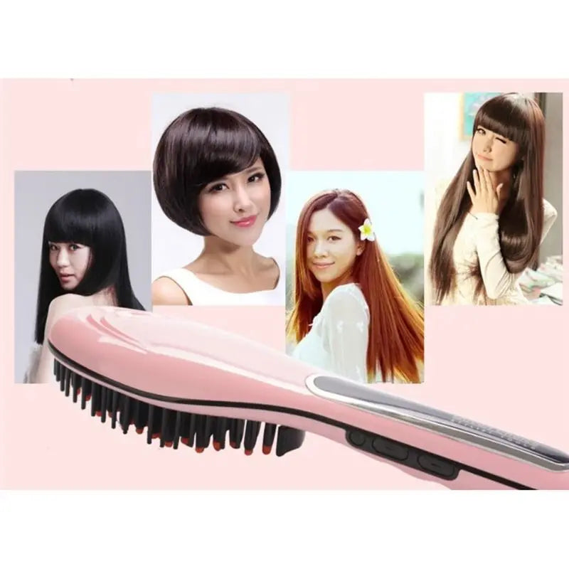 Heated Straightening Brush, US Plug