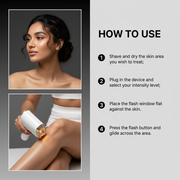 Whole Body IPL Hair Removal Device for Women & Men, Pulsed Light for Legs, Arms, Underarm & Bikini Line, At-Home Hair Reduction, [999,999] Flashes