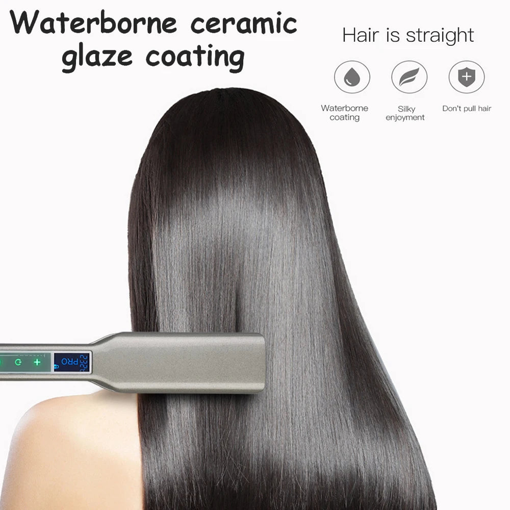 Touch-Screen Ceramic Flat Iron, 122–446°F