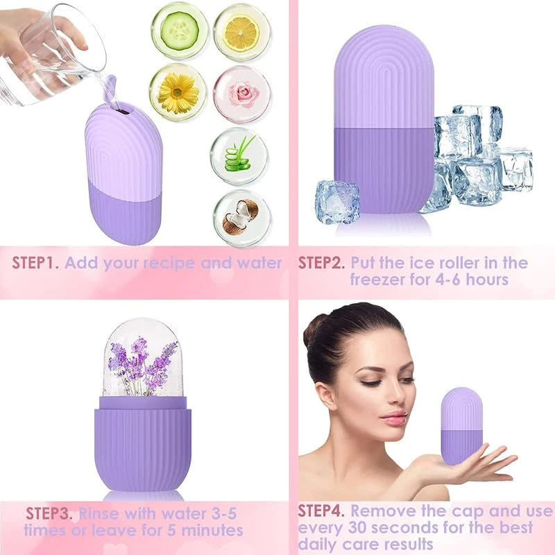 Ice Roller and Gua Sha Set for Face