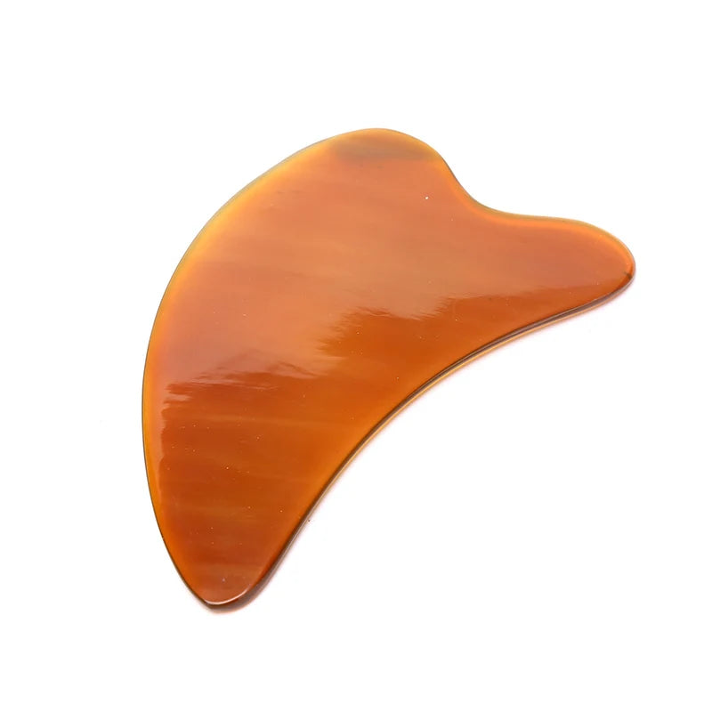 Ox Horn Gua Sha Board for Face, ~10×6 cm