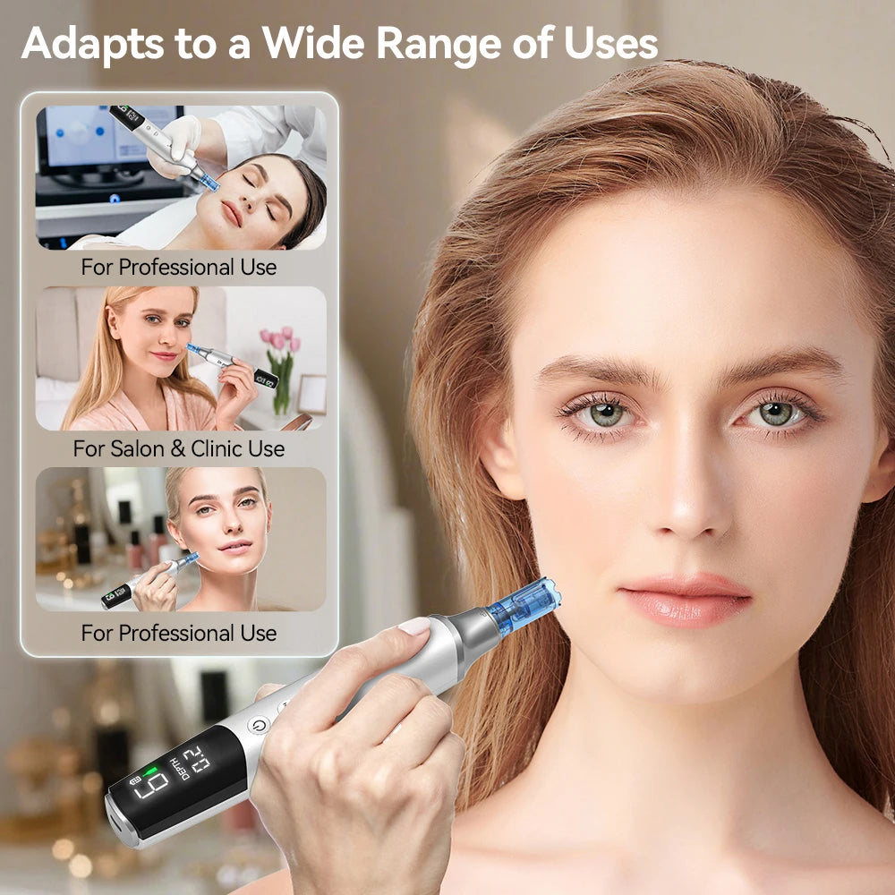 Microneedling Pen and LED Mask Kit, 0.25 mm