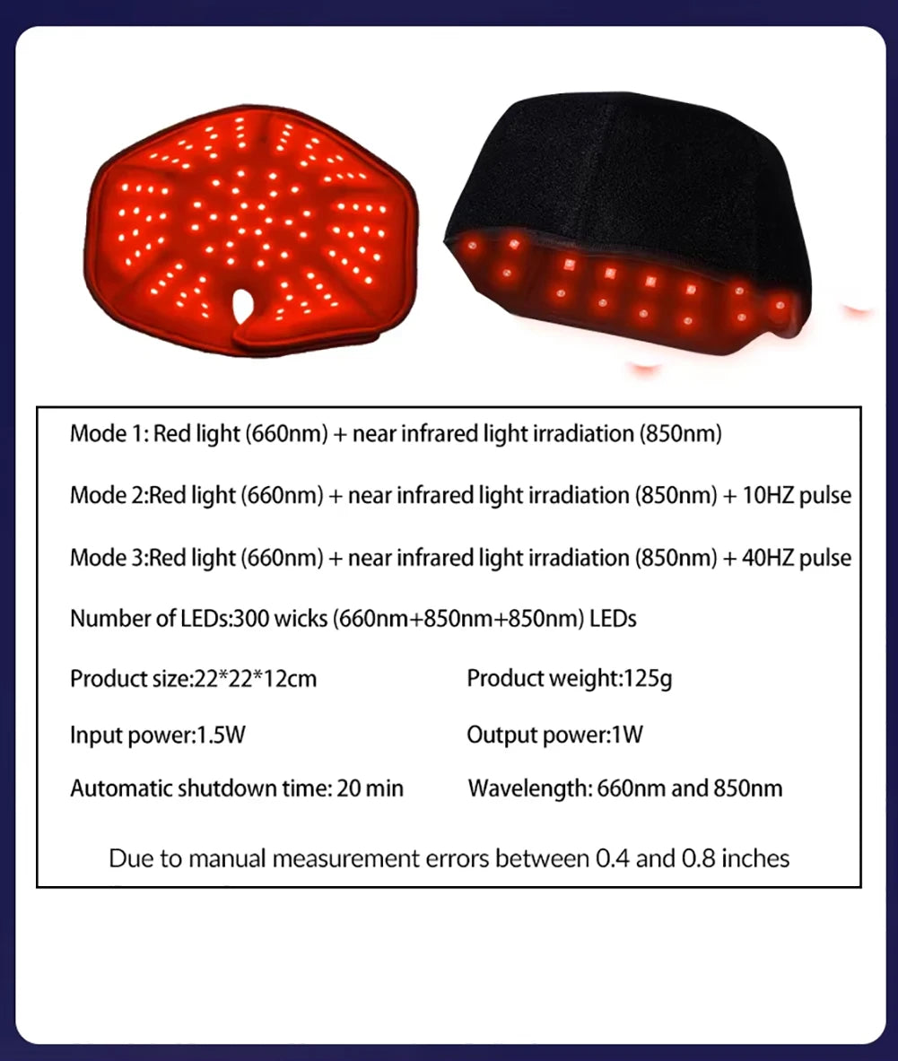 660/850 nm LED Hair Growth Helmet, 100 LEDs