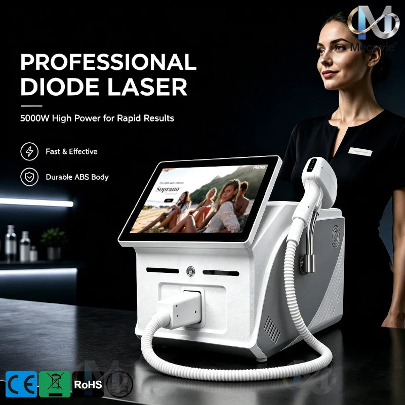 5000W 4-Wave Diode Laser Hair Removal, 755–1064 nm