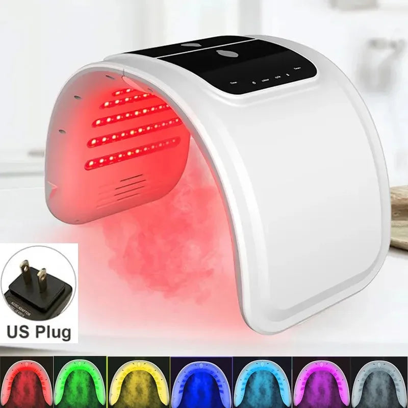 7-Color PDT LED Face Mask with Spray, 10W